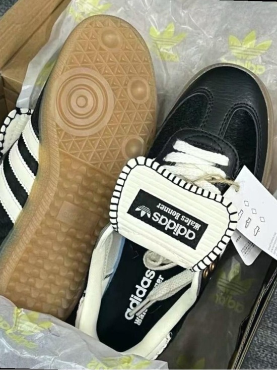 adidas Shoes - Wales Bonner X Adidas Samba Pony Sneakers - Black & Cream